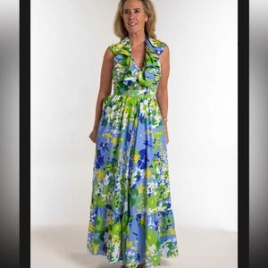 CK Bradley SAMBA DRESS - POPPY PERIWINKLE BLUE NWT